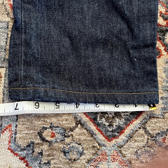 Tellason Stock Indigo Jeans 34x28 with Contrast Stitching - Picture 5 of 6